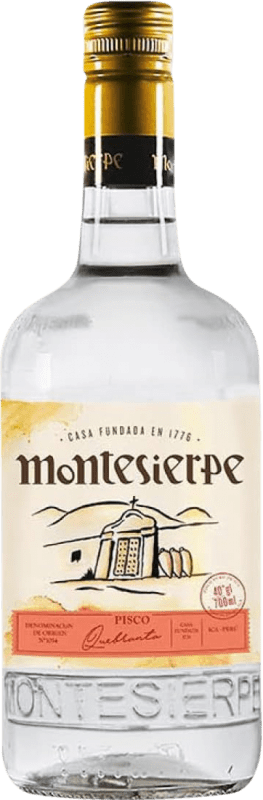 23,95 € Free Shipping | Pisco Montesierpe Quebranta Peru 70 cl