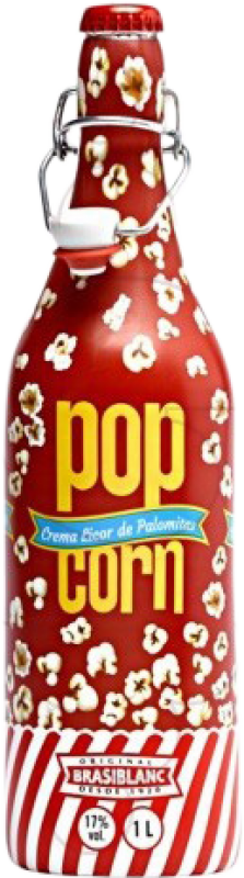 19,95 € Envío gratis | Crema de Licor Popcorn España Botella 1 L