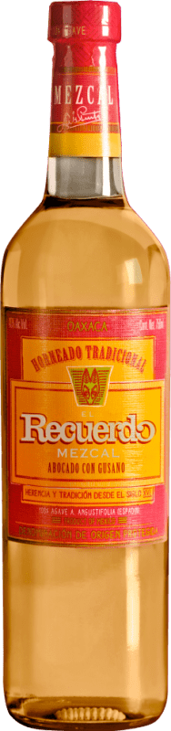 38,95 € Бесплатная доставка | Mezcal Recuerdo. Gusano Мексика бутылка 70 cl