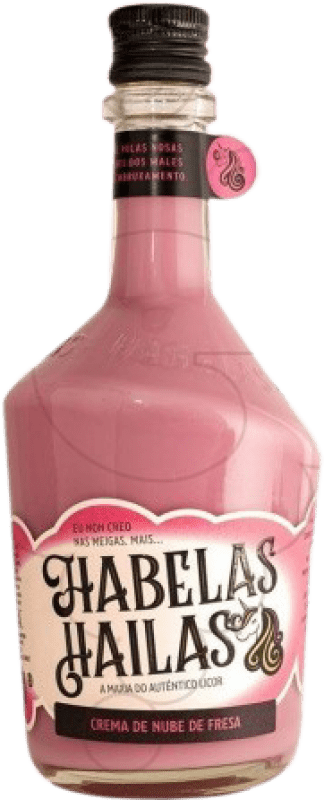 10,95 € Spedizione Gratuita | Crema di Liquore Habelas Hailas Nube de Fresa Spagna Bottiglia 70 cl