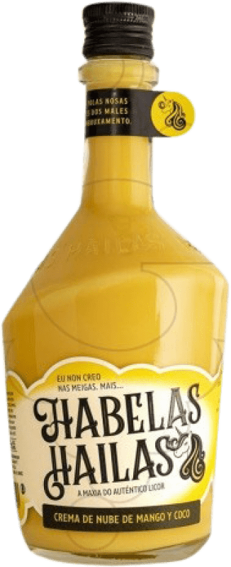 8,95 € Envío gratis | Crema de Licor Habelas Hailas España 70 cl Coco, Mango, Nube — Algodón de Azúcar