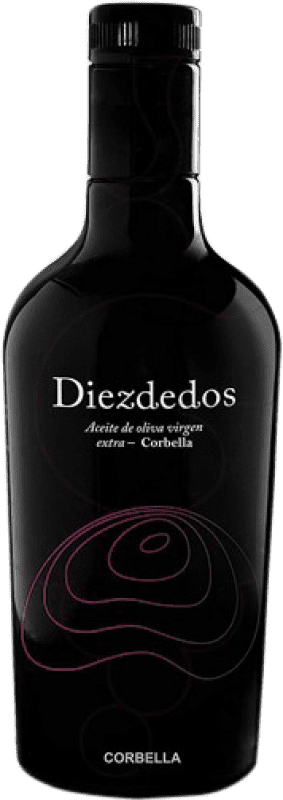 19,95 € Envío gratis | Aceite de Oliva Cretas Diezdedos Corbella AOVE Virgen Extra España Botella Medium 50 cl