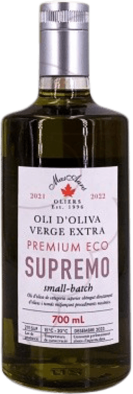 36,95 € Spedizione Gratuita | Olio d'Oliva Mas Auró Supremo EVO Extra Vergine D.O. Empordà Catalogna Spagna Bottiglia 70 cl