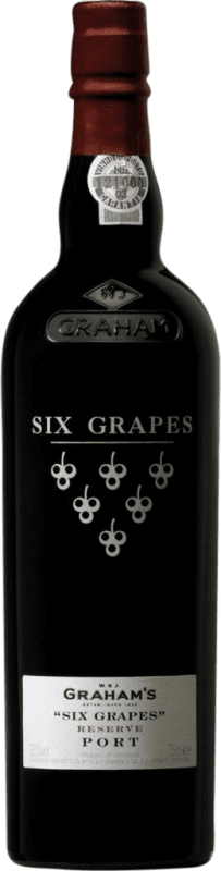 24,95 € Envoi gratuit | Vin fortifié Graham's Six Grapes I.G. Porto Porto Portugal Tempranillo, Touriga Franca, Touriga Nacional, Tinta Amarela, Tinta Cão, Tinta Barroca Bouteille 75 cl