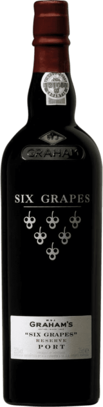 24,95 € Envío gratis | Vino Generoso Fortificado Graham's Six Grapes I.G. Porto Oporto Portugal Tempranillo, Touriga Franca, Touriga Nacional, Tinta Amarela, Tinta Cão, Tinta Barroca Botella 75 cl