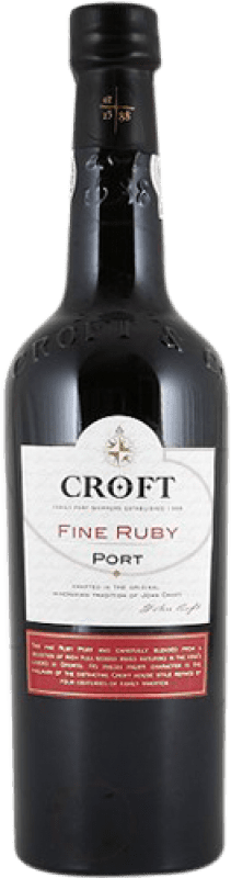 14,95 € Free Shipping | Fortified wine Croft Port Fine Ruby I.G. Porto Porto Portugal Tempranillo, Touriga Franca, Touriga Nacional, Tinta Amarela, Tinta Cão, Tinta Barroca Bottle 75 cl