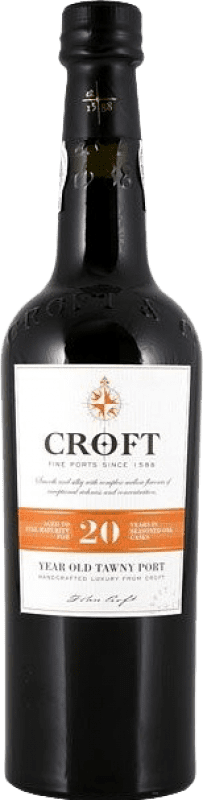 59,95 € Envoi gratuit | Vin fortifié Croft Port Tawny I.G. Porto Porto Portugal Tempranillo, Touriga Franca, Touriga Nacional, Tinta Amarela, Tinta Cão, Tinta Barroca 20 Ans Bouteille 75 cl