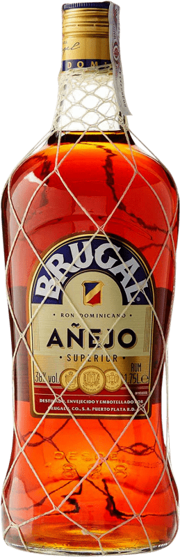 42,95 € Envío gratis | Ron Brugal Añejo República Dominicana Botella Especial 1,75 L