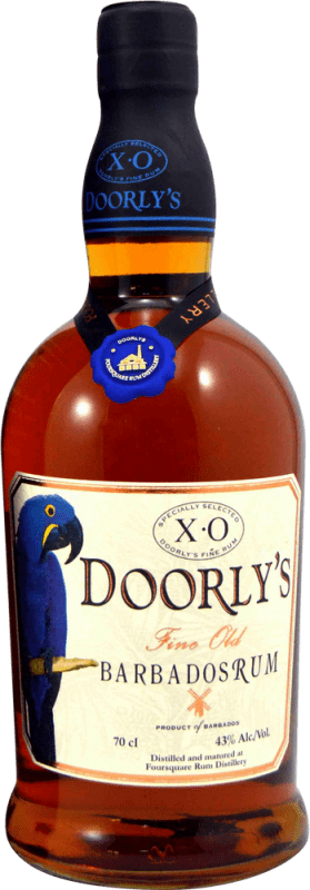 46,95 € Бесплатная доставка | Ром Doorly's X.O. Барбадос бутылка 70 cl