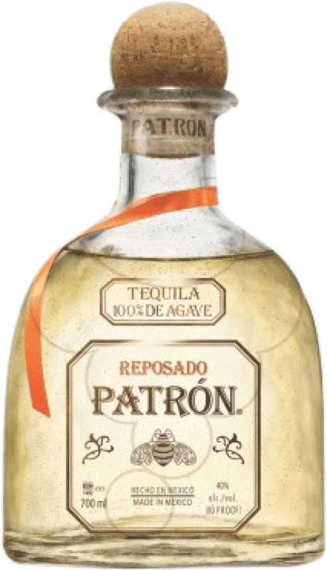 68,95 € Бесплатная доставка | Текила Patrón Reposado Мексика бутылка 1 L