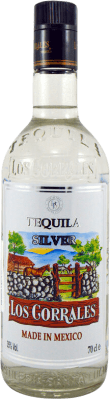 15,95 € Бесплатная доставка | Текила Los Corrales Silver Мексика бутылка 70 cl