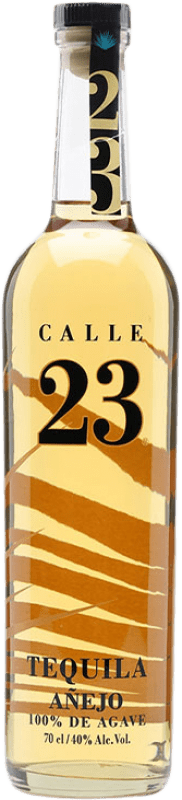 43,95 € 免费送货 | 龙舌兰 Calle 23 Añejo 墨西哥 瓶子 70 cl