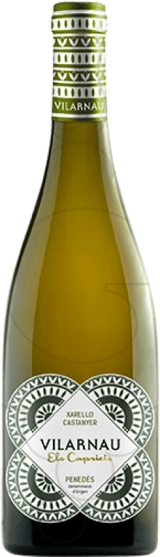 14,95 € Spedizione Gratuita | Vino Bianco Vilarnau Els Capricis Castanyer D.O. Penedès Catalogna Spagna Xarel·lo 75 cl