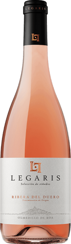 29,95 € Spedizione Gratuita | Vino Rosato Legaris Viñedos Selezione, Rosé — Rosato Giovane D.O. Ribera del Duero Castilla y León Spagna Bottiglia 75 cl