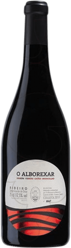 14,95 € Free Shipping | Red Wine Antonio Montero O Alborexar Reserve — Aged D.O. Ribeiro Galicia Spain Sousón — Sousão, Brancellao, Ferrol, Caíño Bottle 75 cl