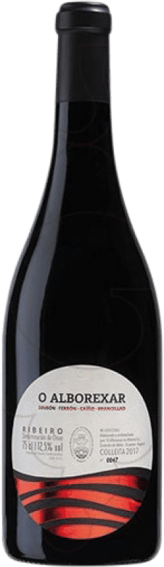 10,95 € Free Shipping | Red wine Antonio Montero O Alborexar Reserve D.O. Ribeiro Galicia Spain Sousón, Caíño Black, Brancellao, Ferrol Bottle 75 cl