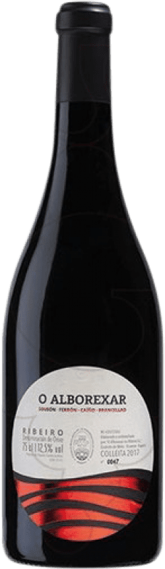 14,95 € Envio grátis | Vinho tinto Antonio Montero O Alborexar Reserva D.O. Ribeiro Galiza Espanha Sousón, Caíño Preto, Brancellao, Ferrol Garrafa 75 cl