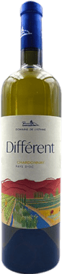 7,95 € Spedizione Gratuita | Vino Bianco Domaine de l'Isthme Différent Giovane I.G.P. Vin de Pays d'Oc Linguadoca-Rossiglione Francia Chardonnay 75 cl