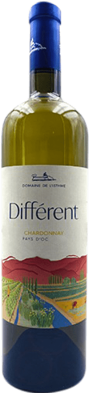 7,95 € Free Shipping | White wine Domaine de l'Isthme Différent Young I.G.P. Vin de Pays d'Oc Languedoc-Roussillon France Chardonnay Bottle 75 cl