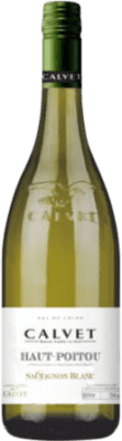 12,95 € Kostenloser Versand | Weißwein Calvet Haut-Poitou Jung I.G.P. Val de Loire Loire Frankreich Sauvignon Weiß Flasche 75 cl
