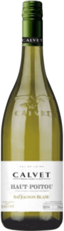 12,95 € 免费送货 | 白酒 Calvet Haut-Poitou 年轻的 I.G.P. Val de Loire 卢瓦尔河 法国 Sauvignon White 瓶子 75 cl