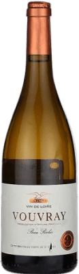 12,95 € Kostenloser Versand | Weißwein Calvet A.O.C. Vouvray Loire Frankreich Chenin Weiß Flasche 75 cl