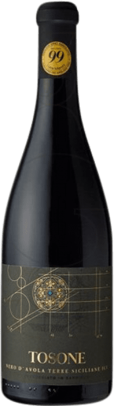 15,95 € Free Shipping | Red wine Baglio di Stefano Tosone Aged D.O.C. Sicilia Sicily Italy Nero d'Avola Bottle 75 cl