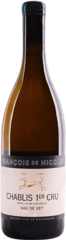 43,95 € Envío gratis | Vino blanco François de Nicolay Vau de Vey A.O.C. Chablis Premier Cru Borgoña Francia Chardonnay Botella 75 cl