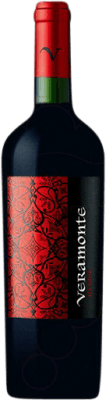 11,95 € Бесплатная доставка | Красное вино Veramonte Red Blend старения I.G. Valle Central Центральная долина Чили Merlot, Cabernet Sauvignon, Carmenère бутылка 75 cl