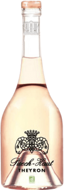 23,95 € 免费送货 | 玫瑰酒 Château Puech-Haut Theyron Rosado 年轻的 I.G.P. Vin de Pays d'Oc 朗格多克 - 鲁西荣 法国 Syrah, Grenache 瓶子 75 cl