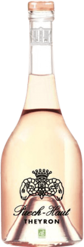24,95 € Envío gratis | Vino Rosado Château Puech-Haut Theyron Joven I.G.P. Vin de Pays d'Oc Languedoc-Roussillon Francia Syrah, Garnacha Botella 75 cl