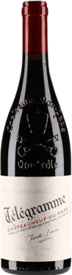 69,95 € 免费送货 | 红酒 Vieux Télégraphe Télégramme A.O.C. Châteauneuf-du-Pape 罗纳 法国 Syrah, Grenache, Monastrell, Cinsault 瓶子 75 cl