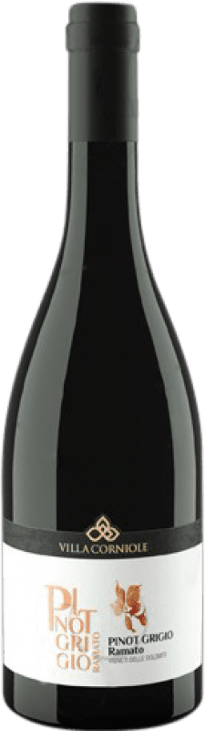 22,95 € Spedizione Gratuita | Vino bianco Villa Corniole Ramato Pietramontis I.G.T. Vigneti delle Dolomiti Trentino-Alto Adige Italia Pinot Grigio Bottiglia 75 cl