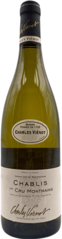 48,95 € Spedizione Gratuita | Vino bianco Charles Vienot Montmains A.O.C. Chablis Premier Cru Borgogna Francia Chardonnay Bottiglia 75 cl
