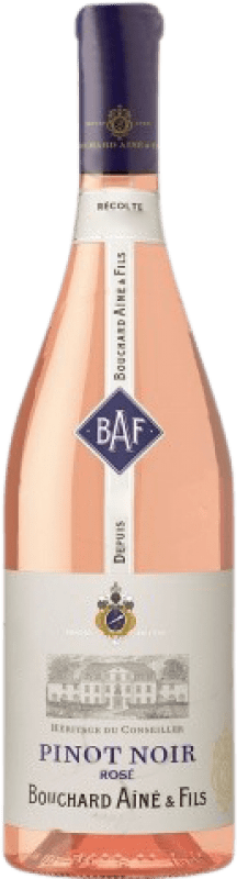 12,95 € Envío gratis | Vino rosado Bouchard Ainé Grand Conseiller Rosé Joven A.O.C. Bourgogne Borgoña Francia Pinot Negro Botella 75 cl