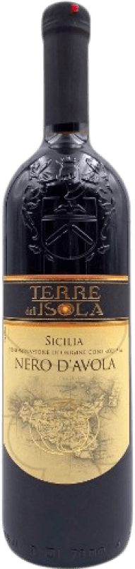 5,95 € Spedizione Gratuita | Vino rosso Terre dell'Isola Giovane D.O.C. Sicilia Sicilia Italia Nero d'Avola Bottiglia 75 cl