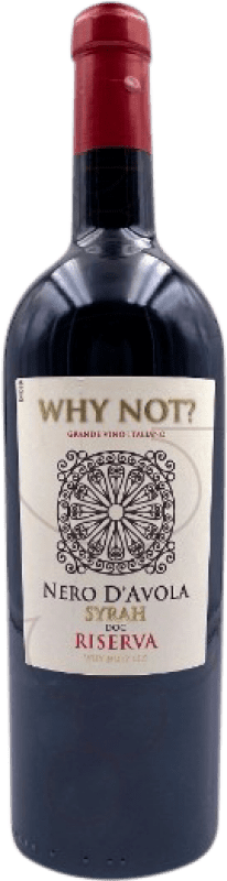12,95 € Free Shipping | Red wine Wines Co Why Not? Aged D.O.C. Sicilia Sicily Italy Syrah, Nero d'Avola Bottle 75 cl