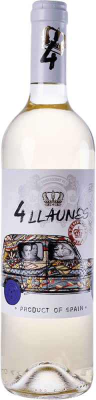6,95 € Бесплатная доставка | Белое вино Family Owned 4 Llaunes Blanc Молодой Levante Испания бутылка 75 cl