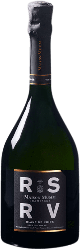 102,95 € Envío gratis | Espumoso blanco G.H. Mumm RSRV Blanc de Noirs Grand Cru A.O.C. Champagne Champagne Francia Pinot Negro Botella 75 cl