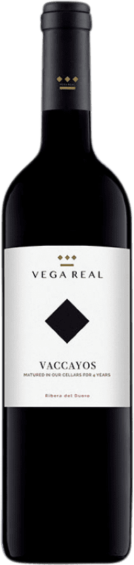 27,95 € 免费送货 | 红酒 Vega Real Vaccayos 预订 D.O. Ribera del Duero 卡斯蒂利亚莱昂 西班牙 Tempranillo, Cabernet Sauvignon 瓶子 75 cl