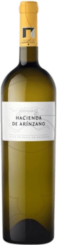 35,95 € Envio grátis | Vinho branco Arínzano Hacienda de Arínzano Blanco D.O.P. Vino de Pago de Arínzano Navarra Espanha Chardonnay Garrafa Magnum 1,5 L