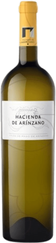 36,95 € Envío gratis | Vino blanco Arínzano Hacienda Blanco D.O.P. Vino de Pago Señorío de Arínzano Navarra España Chardonnay Botella Magnum 1,5 L