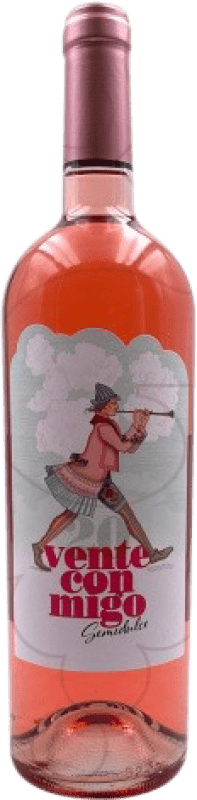 9,95 € Envío gratis | Vino Rosado Vallobera Vente Conmigo Semiseco Joven La Rioja España 75 cl