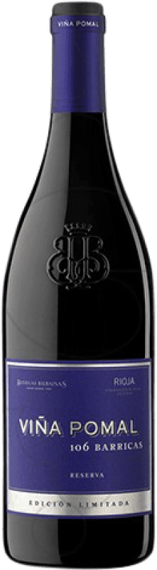 45,95 € Spedizione Gratuita | Vino rosso Bodegas Bilbaínas Viña Pomal 106 Barricas Riserva D.O.Ca. Rioja La Rioja Spagna Tempranillo, Grenache, Graciano Bottiglia Magnum 1,5 L