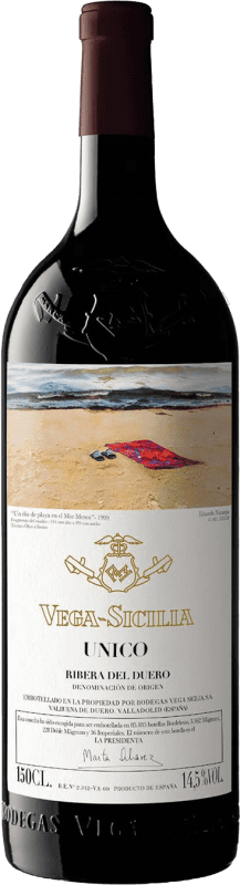 925,95 € 送料無料 | 赤ワイン Vega Sicilia Único グランド・リザーブ D.O. Ribera del Duero カスティーリャ・イ・レオン スペイン Tempranillo, Cabernet Sauvignon マグナムボトル 1,5 L