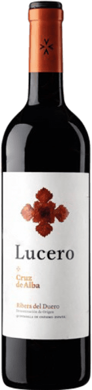 12,95 € Free Shipping | Red wine Cruz de Alba Lucero Oak D.O. Ribera del Duero Castilla y León Spain Tempranillo Bottle 75 cl