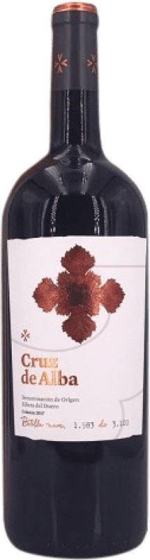 44,95 € Free Shipping | Red wine Cruz de Alba Aged D.O. Ribera del Duero Castilla y León Spain Tempranillo Magnum Bottle 1,5 L