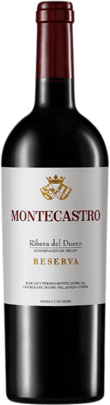 35,95 € Spedizione Gratuita | Vino Rosso Montecastro Riserva D.O. Ribera del Duero Castilla y León Spagna 75 cl