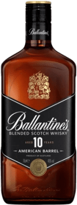 33,95 € Envío gratis | Whisky Blended Ballantine's American Barrel Reino Unido 10 Años Botella 1 L