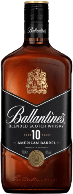 33,95 € Envío gratis | Whisky Blended Ballantine's American Barrel Reino Unido 10 Años Botella 1 L